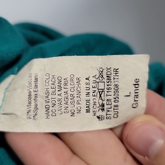 Vintage Y2K Beaded Turqoise Halter Top - Picture 3 of 7